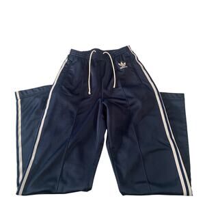 Adidas Men's Size M 3 Stripes VTG Fleece Lined Pockets Track pants Made In USA